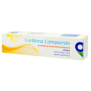 FLUOCINOLONA/CLIOQUINOL CORTILONA COMPUESTO