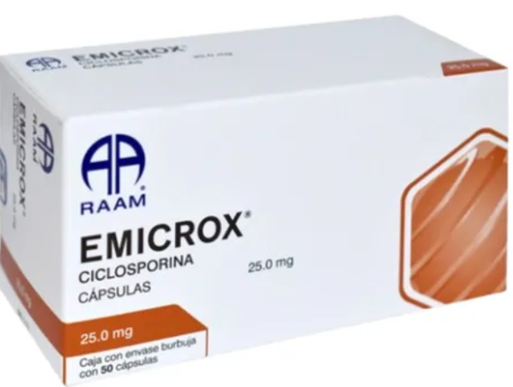 CICLOSPORINA EMICROX 25MG C/50 CAPS