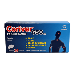 PARACETAMOL 650MG CORIVER