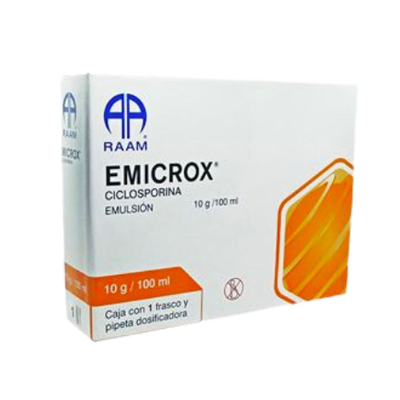CICLOSPORINA EMICROX EMULSION FCO. C/100 MG/ML