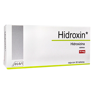 HIDROXIN HIDROXIZINA 10MG