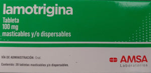 LAMOTRIGINA 100MG LAB. AMSA
