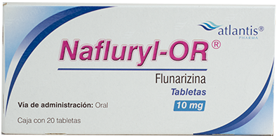 FLUNARIZINA 10MG NAFLURYL-OR