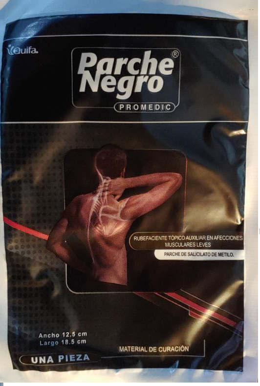 PARCHE NEGRO PROMEDIC 1 PZA