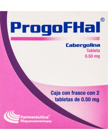 Cabergolina ProgoFhal 0.50 Mg C/2 Tabs – Super Farmacia Universal