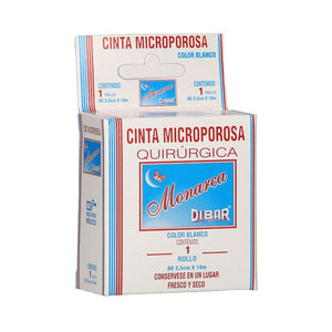 CINTA MICROPOROSA MONARCA DIBAR 2.5CM X10M