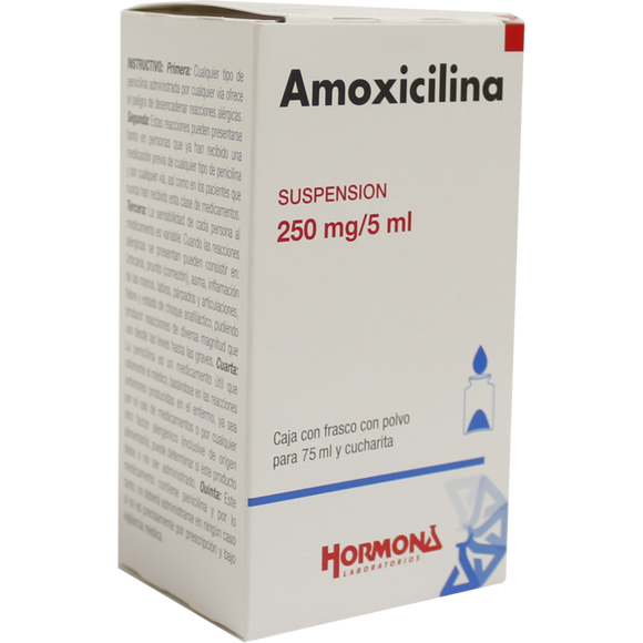 AMOXICILINA HORMONA SUSP. PED