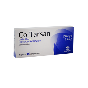 LOSARTÁN/HIDROCLOROTIAZIDA 100/25MG CO-TARSAN