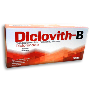 COMPLEJO B/DICLOFENACO INY Diclovith-B