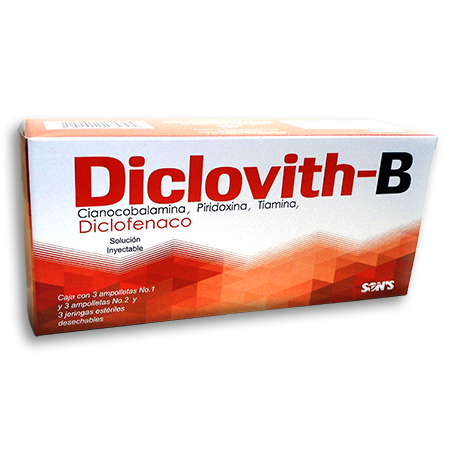 COMPLEJO B/DICLOFENACO INY Diclovith-B
