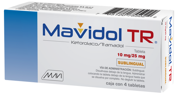 KETOROLACO/TRAMADOL MAVIDOL TR SUBLINGUAL