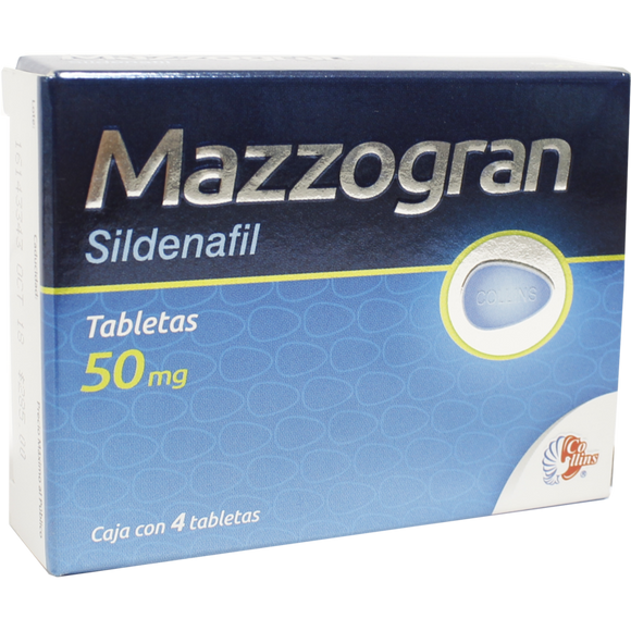SILDENAFIL 50MG C/4 MAZZOGRAN