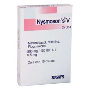 FLUOCINOLONA/METRONIDAZOL/NISTATINA NYSMOSON'S-V