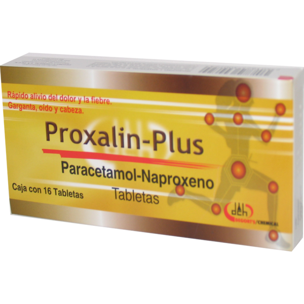 NAPROXENO/PARACETAMOL PROXALIN PLUS TABS C/16 – Super Farmacia Universal